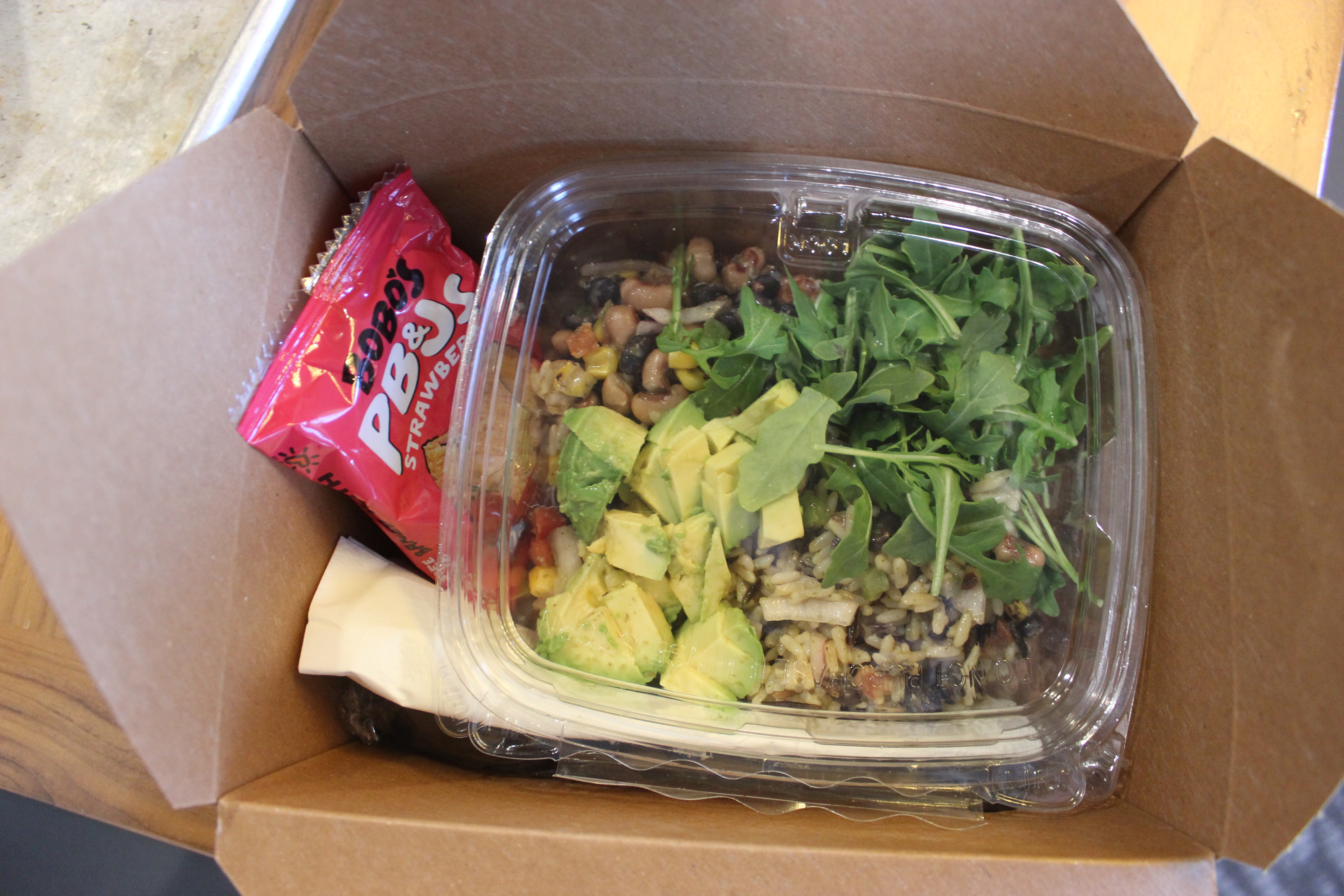 Southwestern Salad with Bobo's Peanut Butter Oat Crust Bar