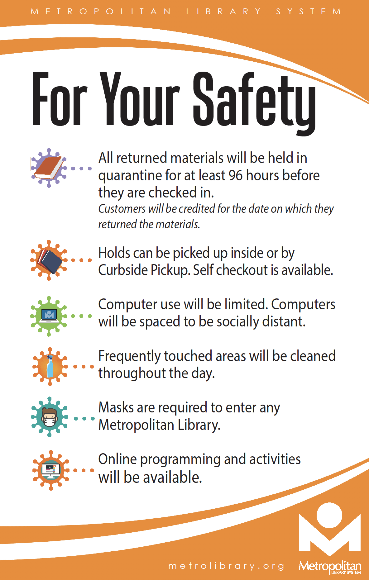 For Your Safety List March 2021