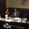 Shirley & Tracey at the pop-up MLS library at Tinker. 