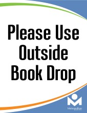 Please Use Outside Book Drop Sign