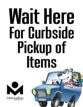 Curbside Pickup Sign with Spoticus