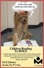 Children Reading to Dogs (halfsheet) Template